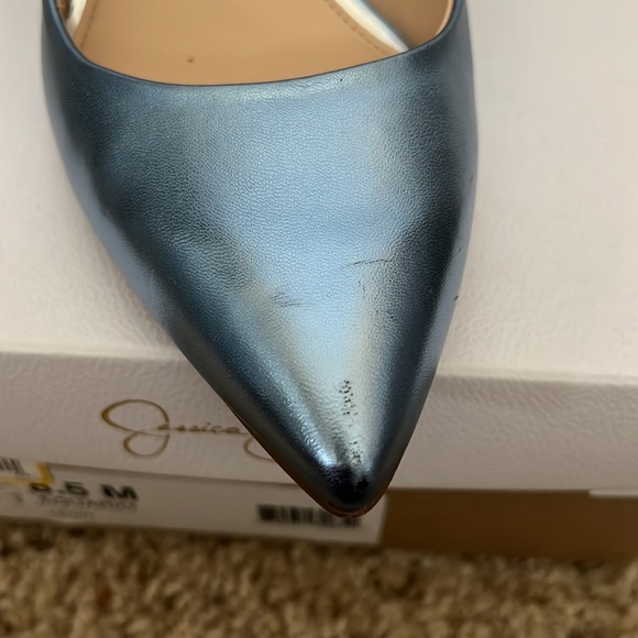 Metallic Blue Jessica Simpson heels 😍 - Picture 5 of 5